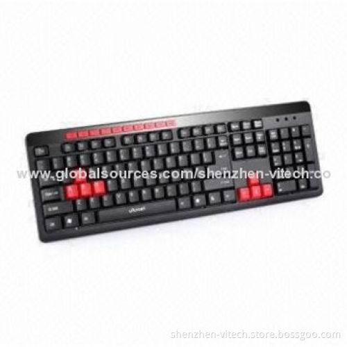 USB Interface 104-key Standard Keyboard, Supports Various Languages and Sized 435 x 142 x 11mm